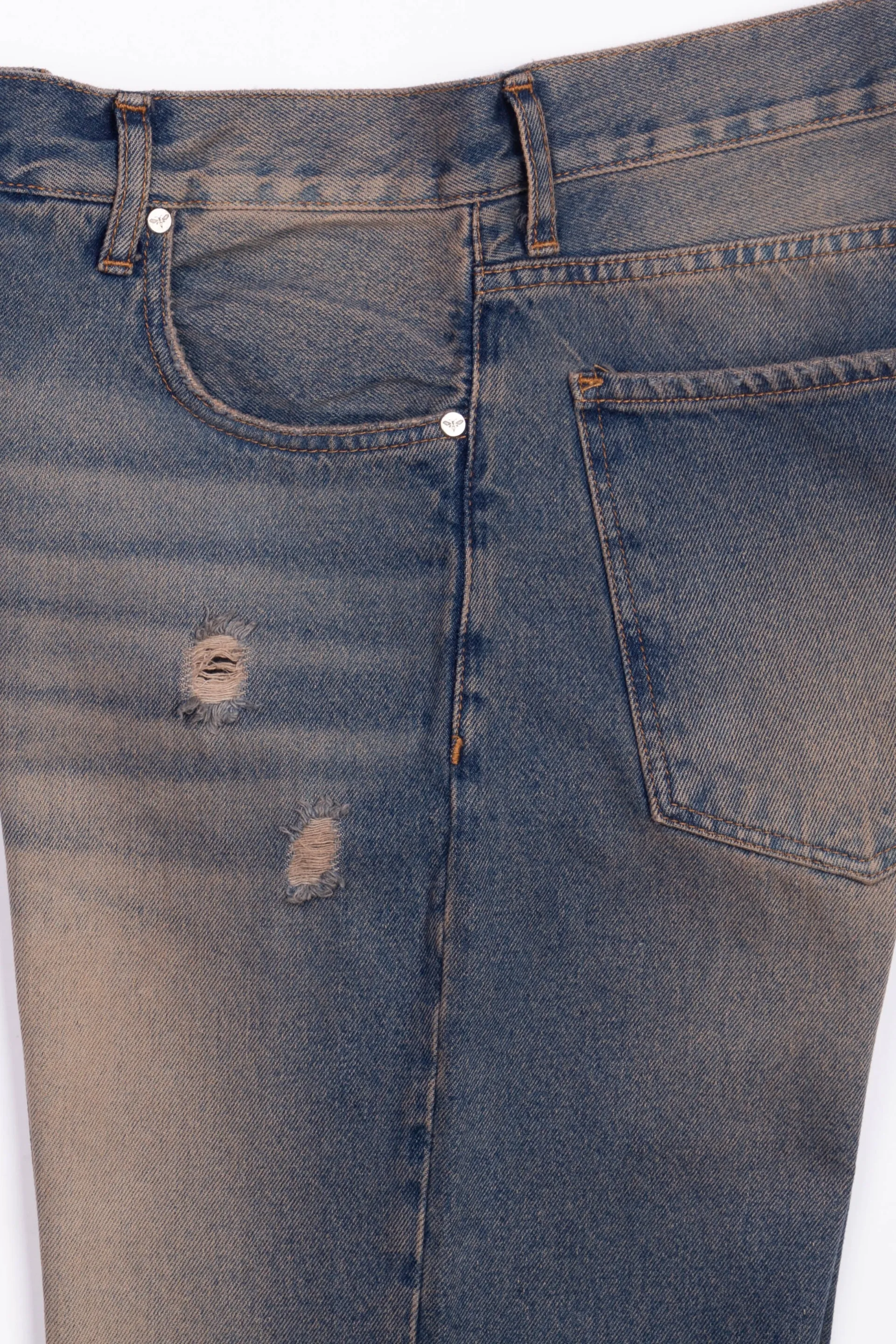 JEANS STRAIGHT OXIDE LABEL