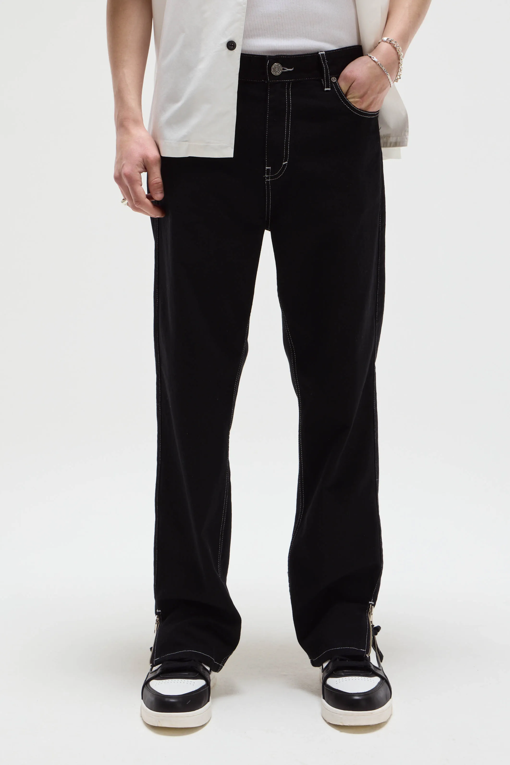 JEANS ZIPPER BLACK LABEL
