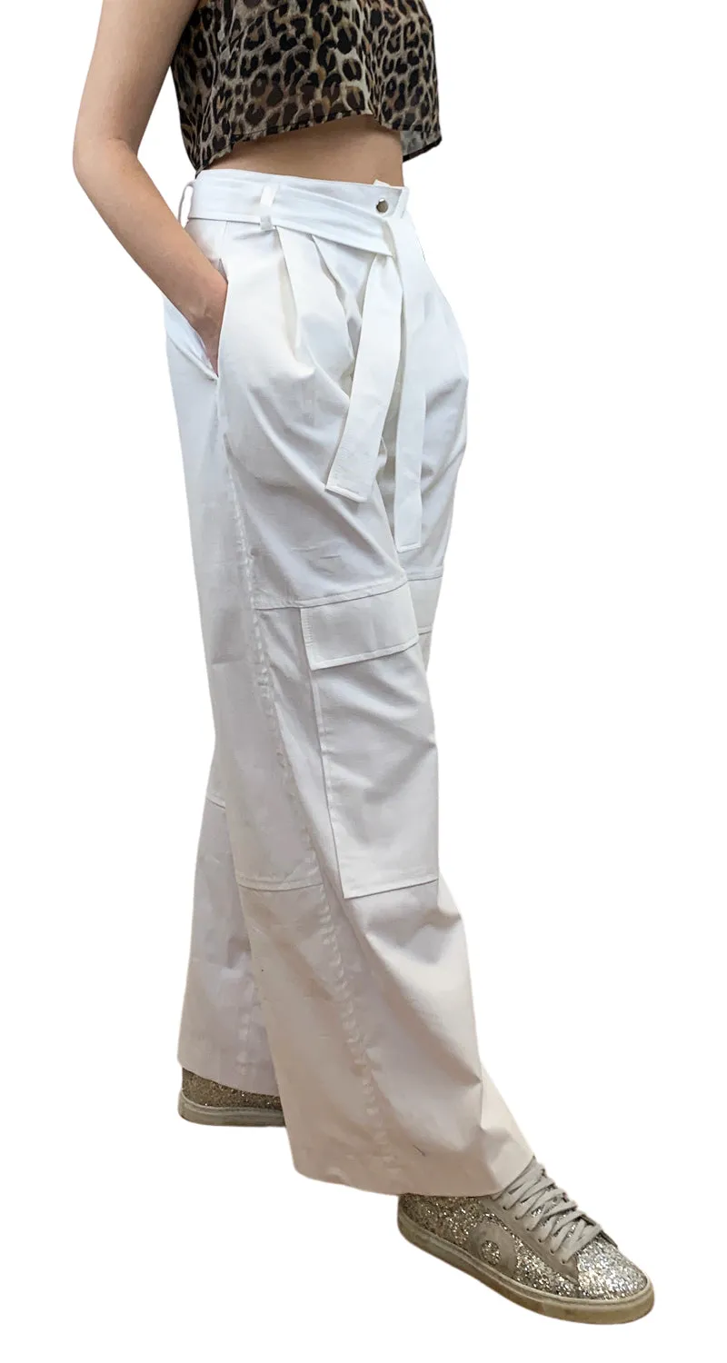 L'AUBE Pantalón Cargo Blanco