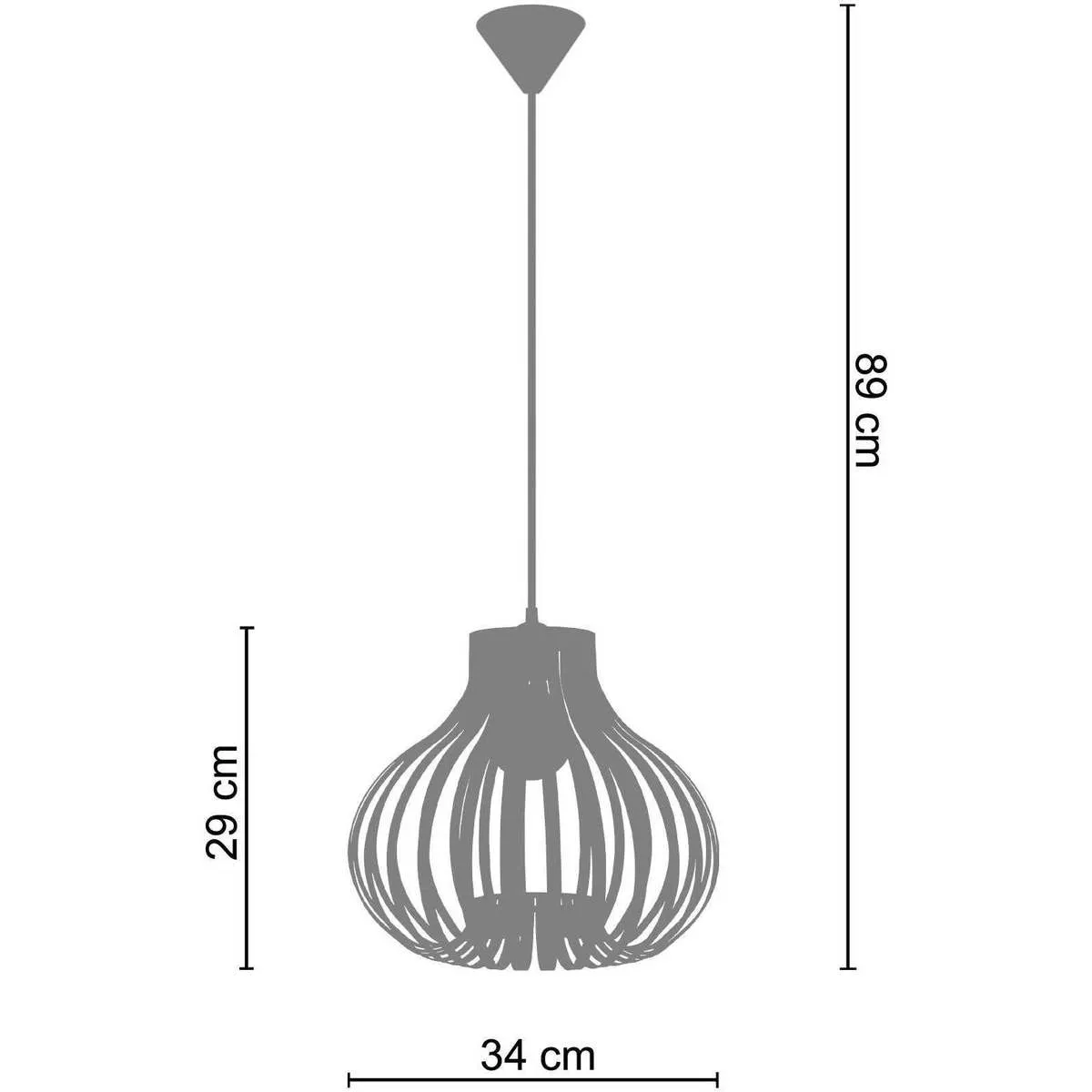 Lámpara colgante redondo metal aluminio