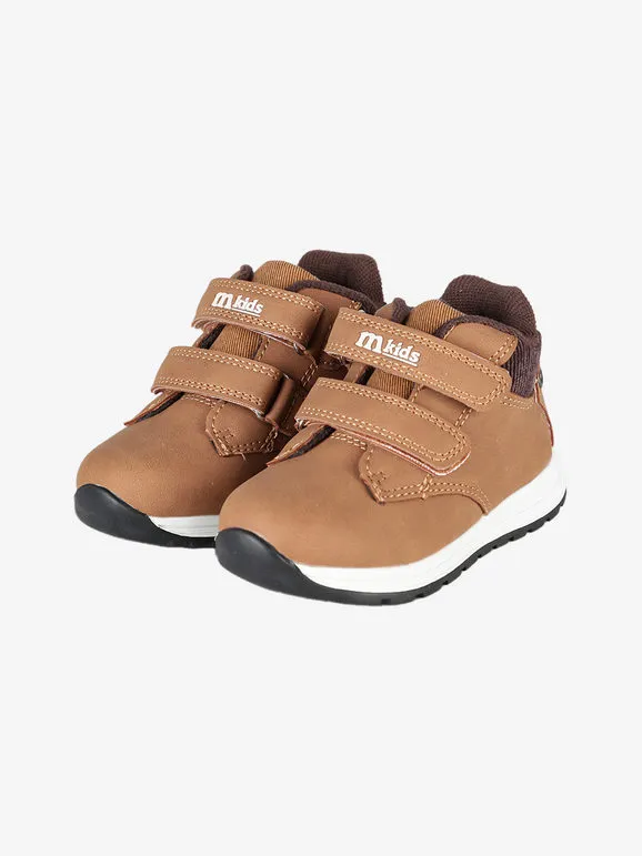 Melania Zapatillas altas para niños con tiras adherentes