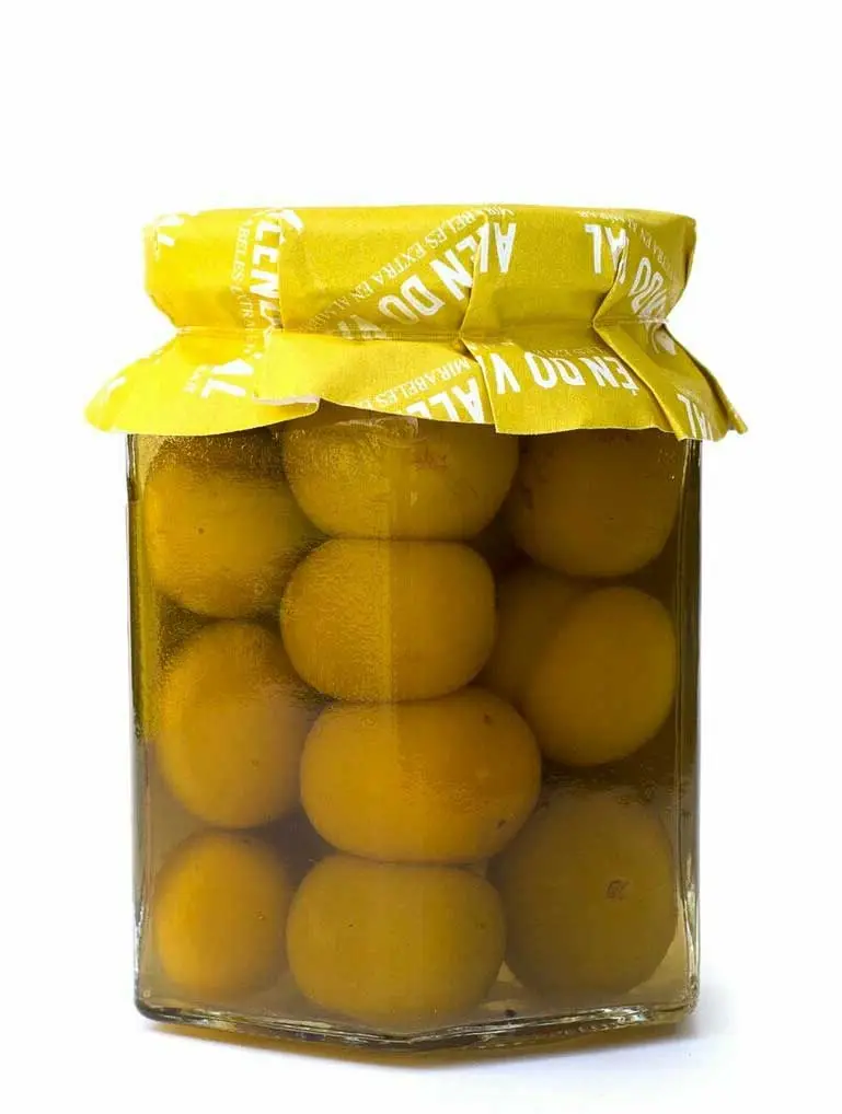 Mirabeles en almíbar de producción ecológica