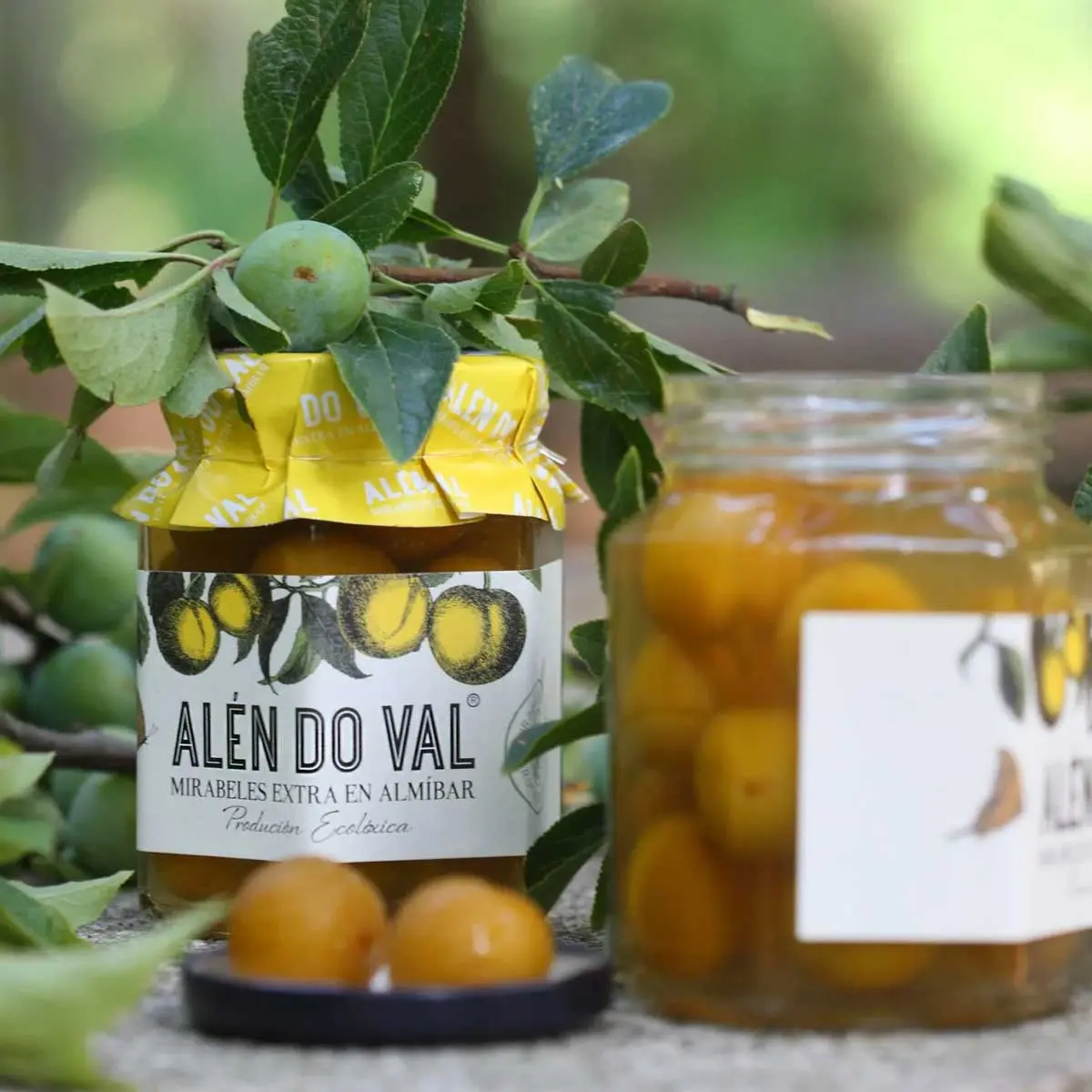 Mirabeles en almíbar de producción ecológica