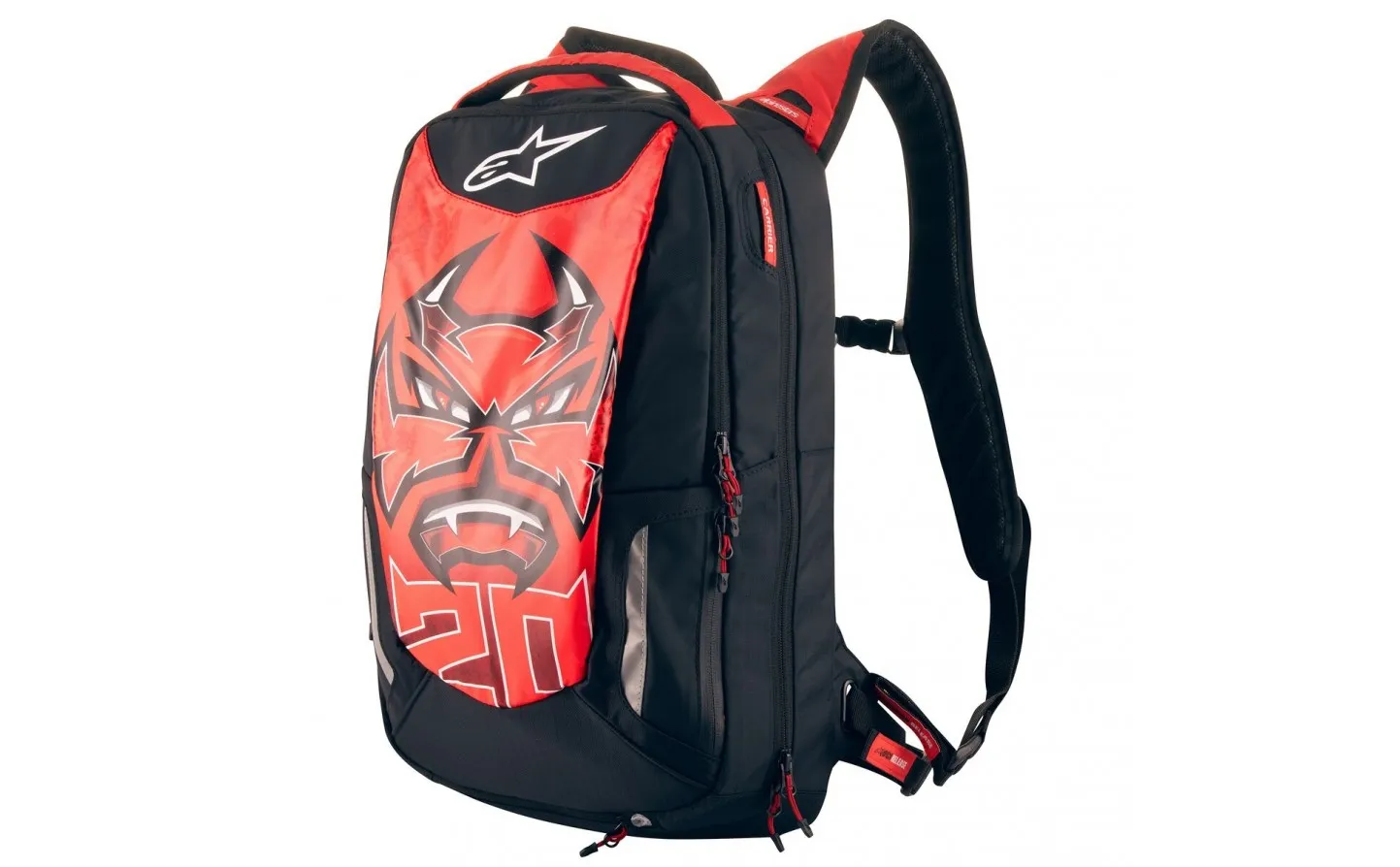 MOCHILA ALPINESTARS FQ20 CITY HUNTER NEGRO ROJO |61067231342|