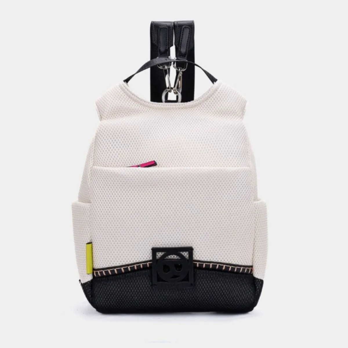 Mochila antirrobo para mujer en blanco Rose Binnari Cnp20134