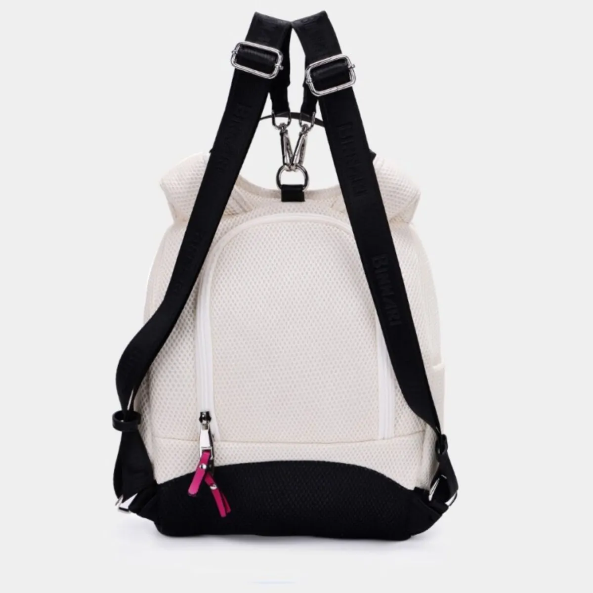 Mochila antirrobo para mujer en blanco Rose Binnari Cnp20134