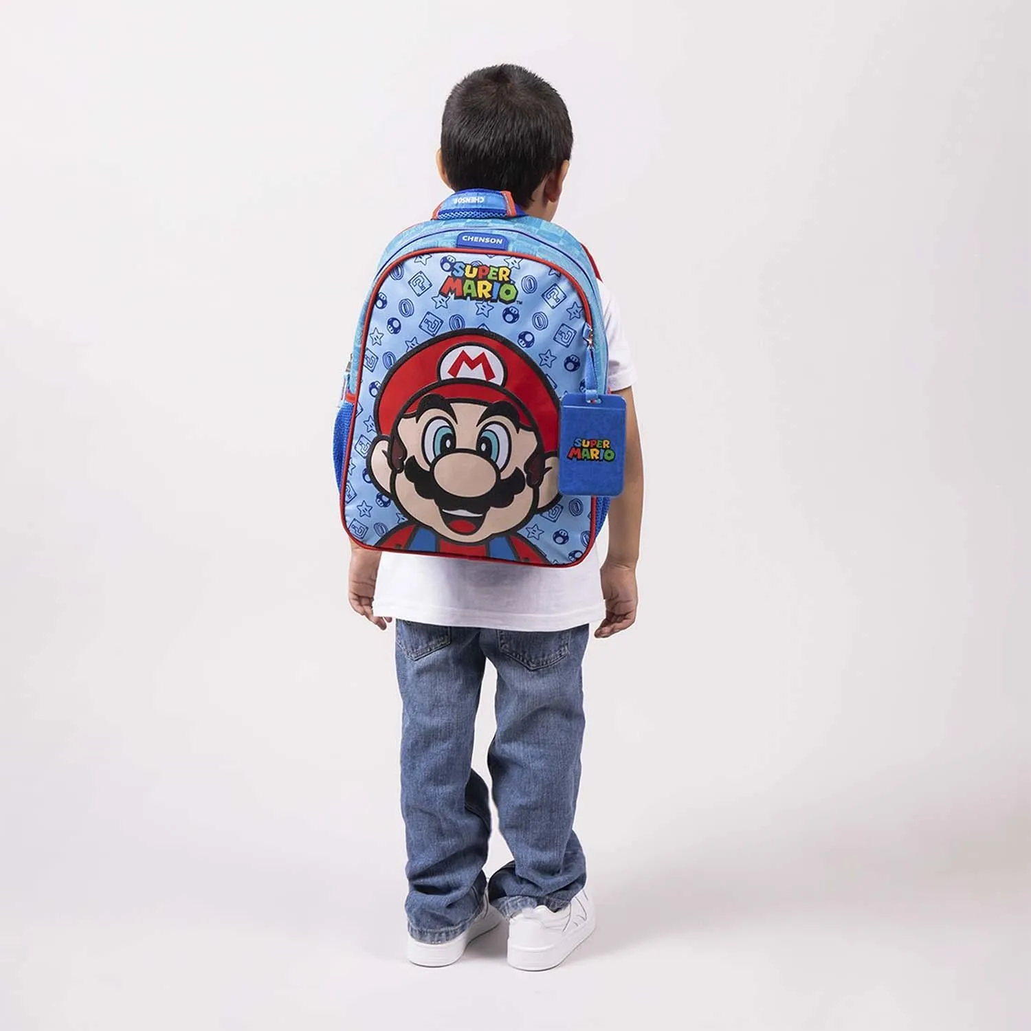 Mochila Azul Chica Mario Bros Para Nio Chenson Flep