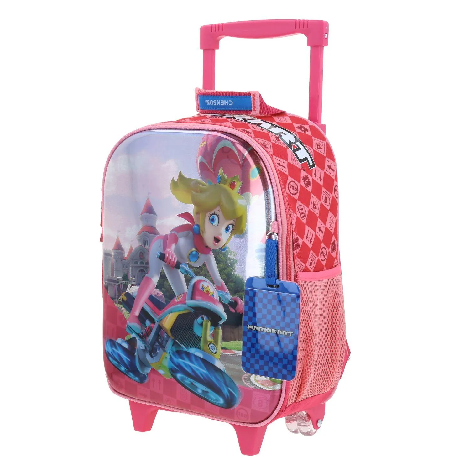 Mochila Con Ruedas Rosa Princesa Peach Chica Para Nia Chenson Peam