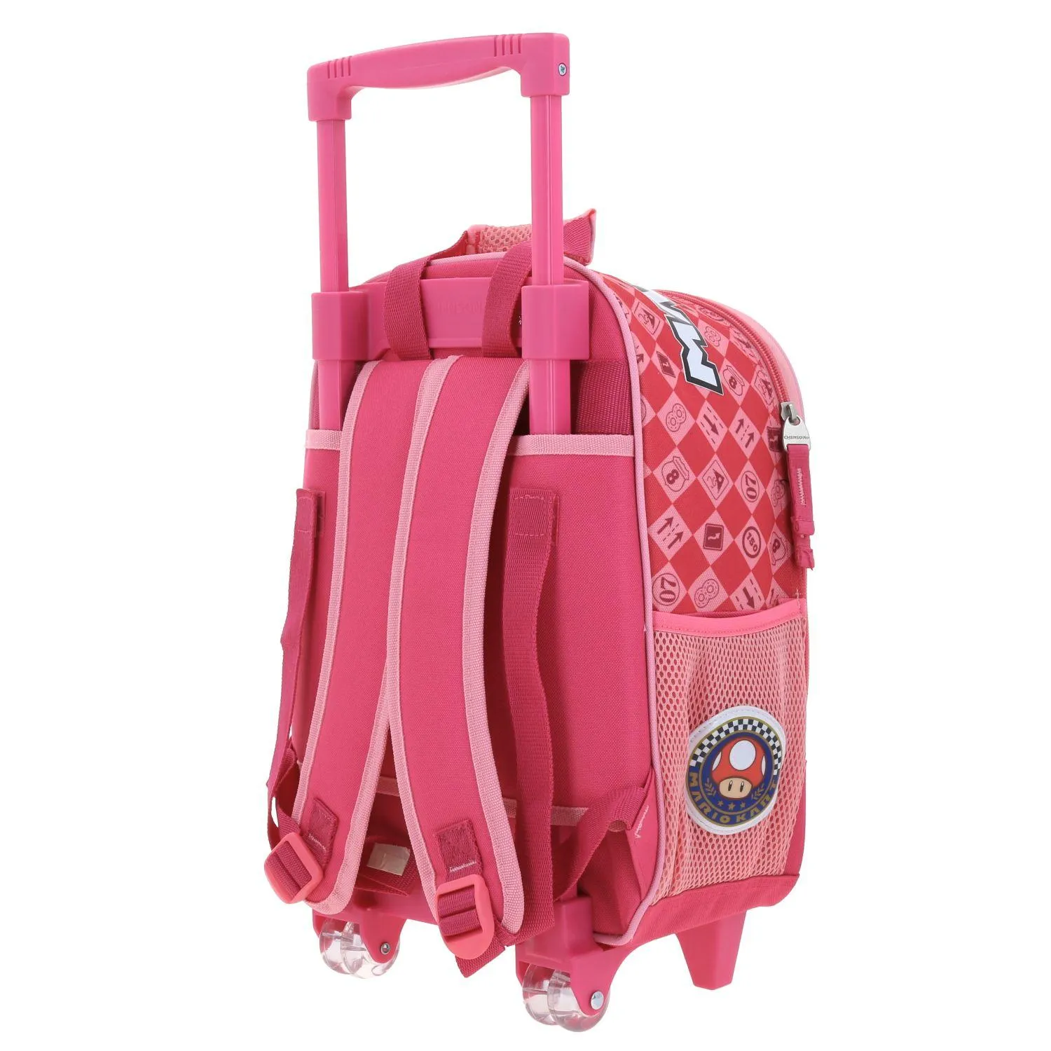 Mochila Con Ruedas Rosa Princesa Peach Chica Para Nia Chenson Peam