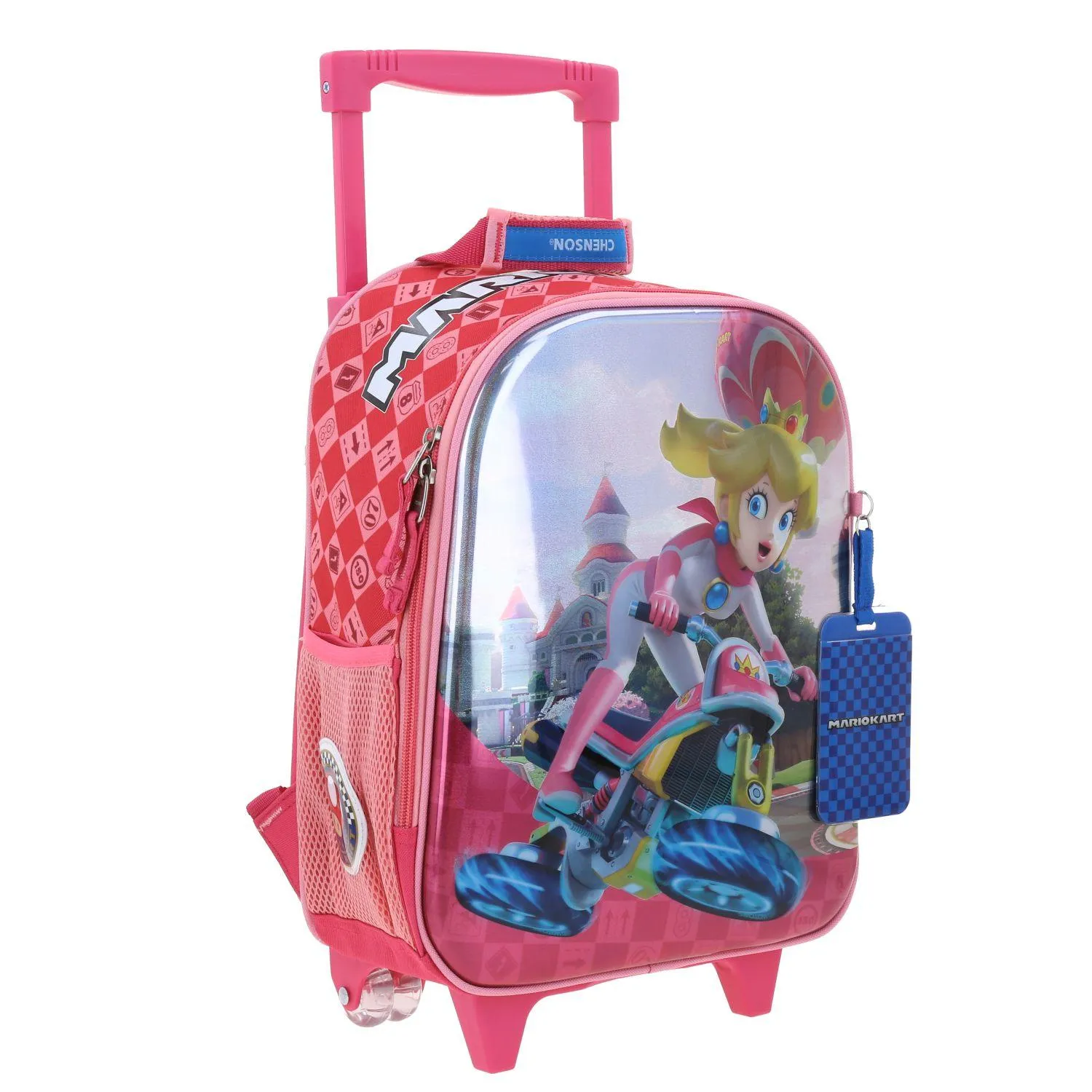 Mochila Con Ruedas Rosa Princesa Peach Chica Para Nia Chenson Peam