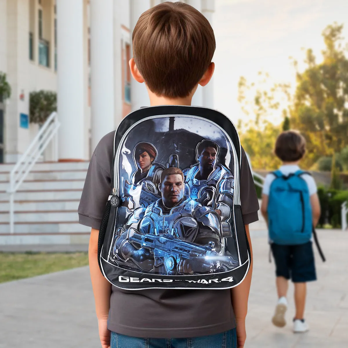 Mochila Escolar con Diseo de Gears of War 4