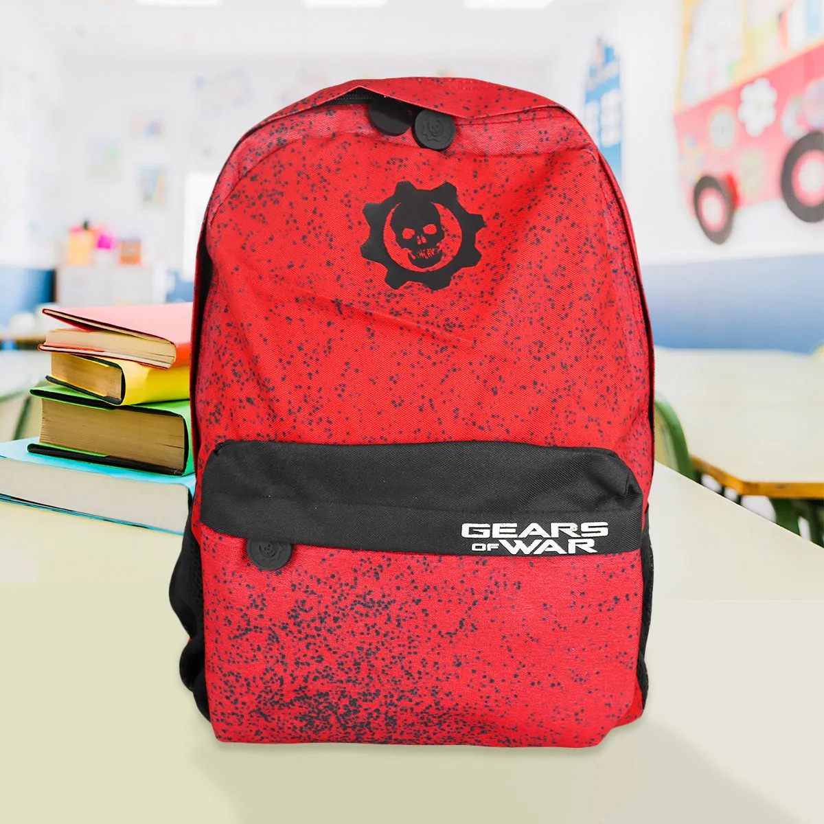Mochila Escolar con Diseo de Gears of War, Logo