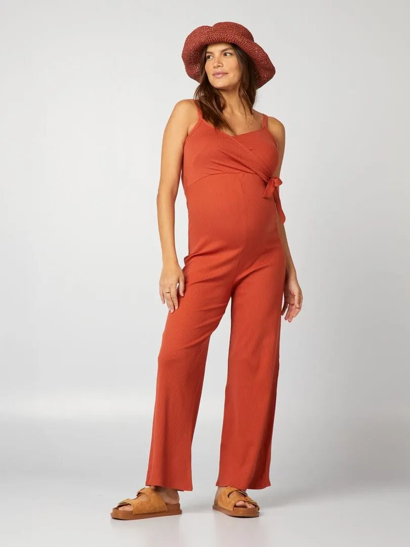 MONO DE PREMAMá DE PUNTO DE CANALé  ROJO