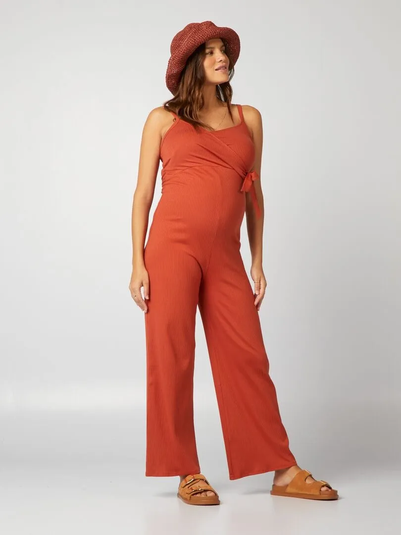 MONO DE PREMAMá DE PUNTO DE CANALé  ROJO