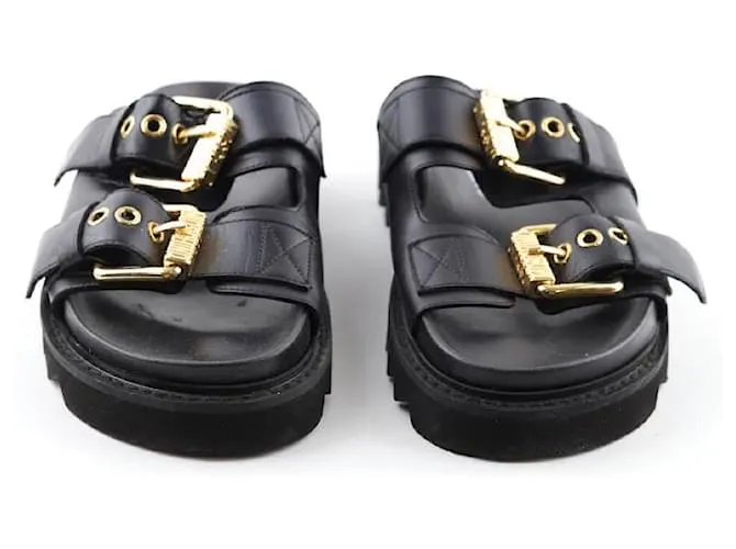 Moschino Sandalias de cuero Negro 