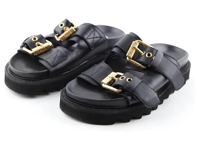 Moschino Sandalias de cuero Negro 
