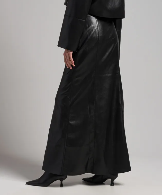 Nanushka Carlotta black maxi skirt
