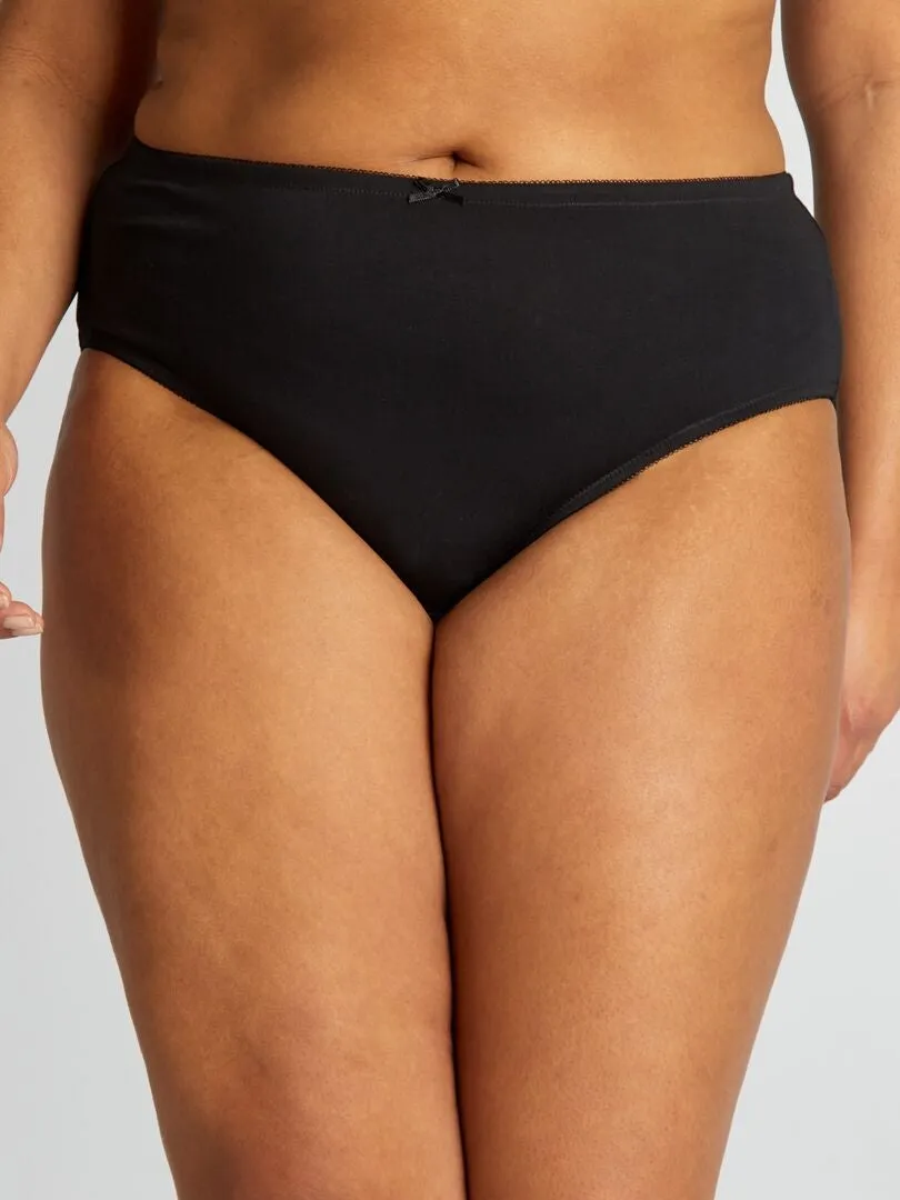 PACK DE 2 BRAGUITAS DE ALGODóN  NEGRO