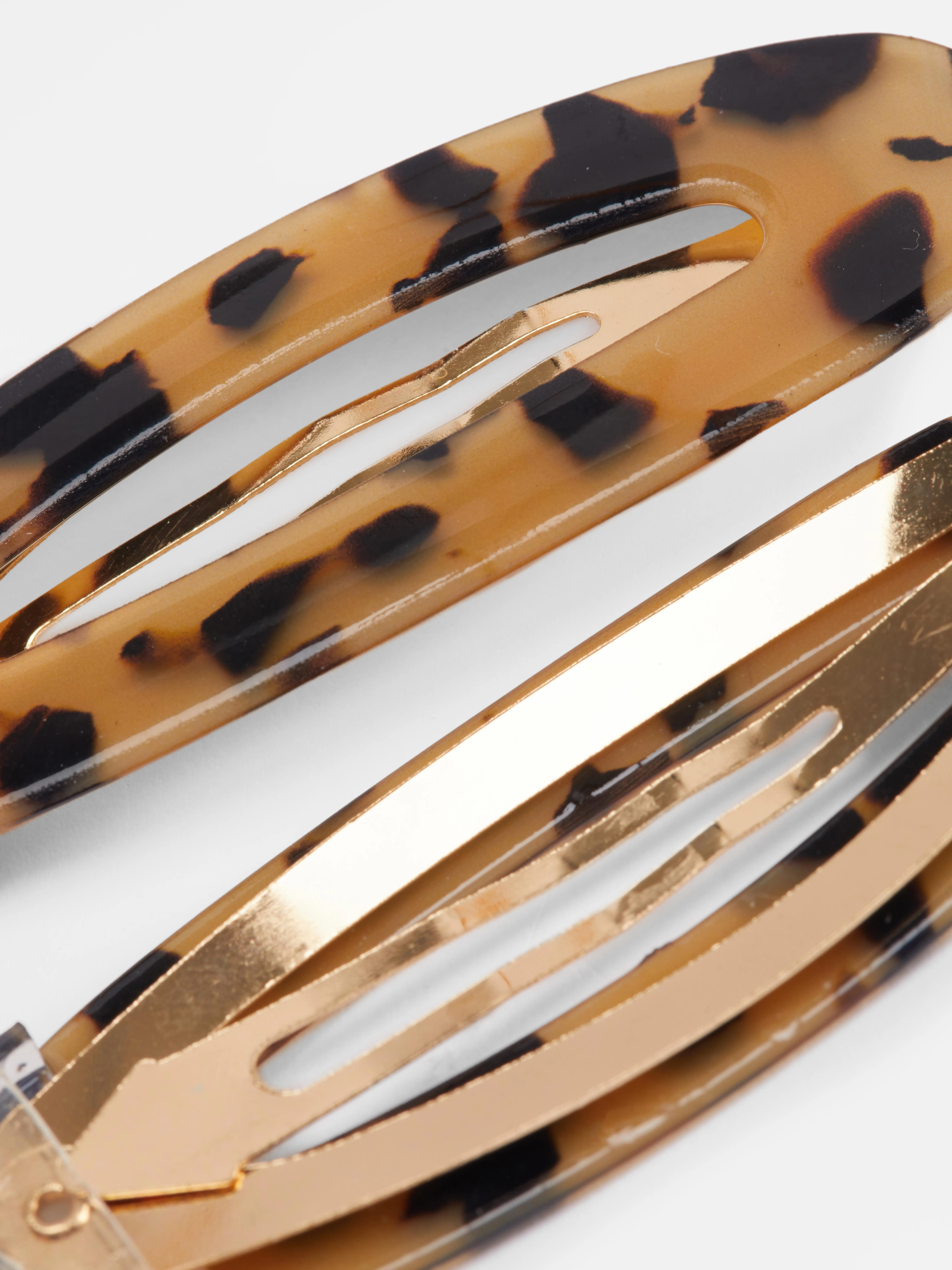 Pack de 2 pinzas para el cabello redondeadas