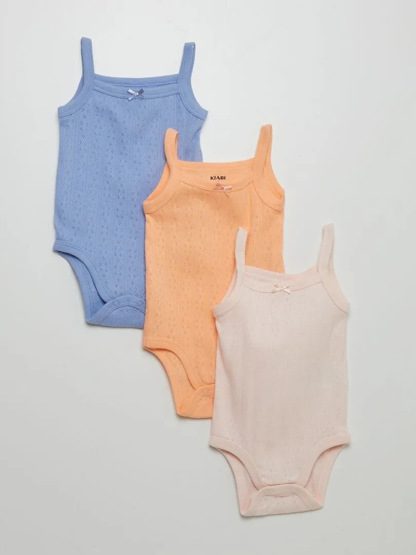 PACK DE 3 BODIS DE TIRANTES  AZUL