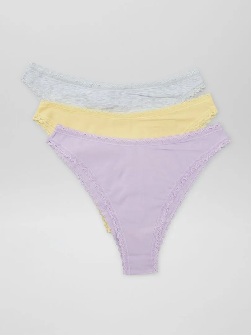 PACK DE 3 BRAGUITAS BRASILEñAS  GRIS