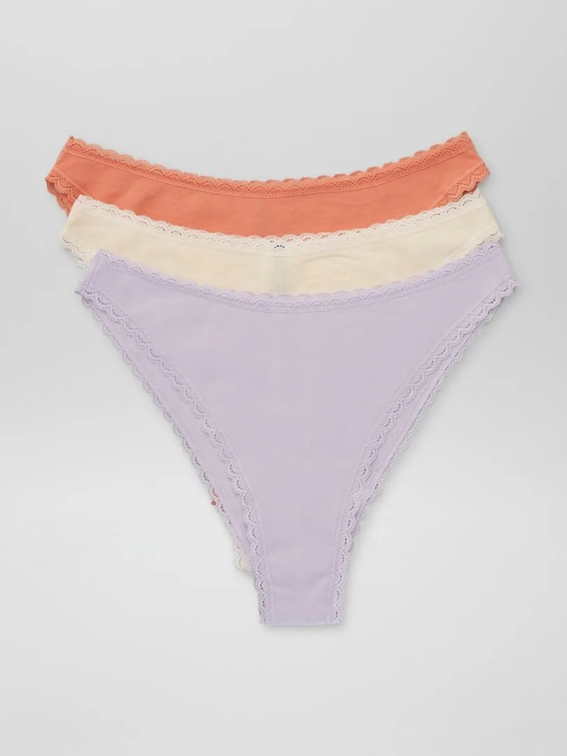 PACK DE 3 BRAGUITAS BRASILEñAS  NARANJA