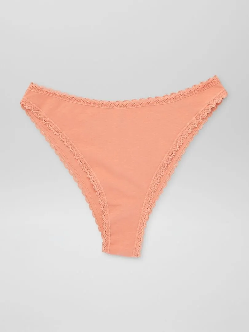 PACK DE 3 BRAGUITAS BRASILEñAS  NARANJA