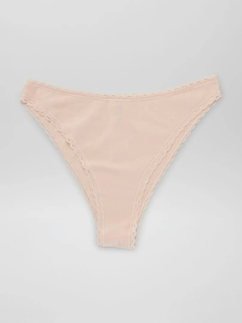 PACK DE 3 BRAGUITAS BRASILEñAS  ROSA