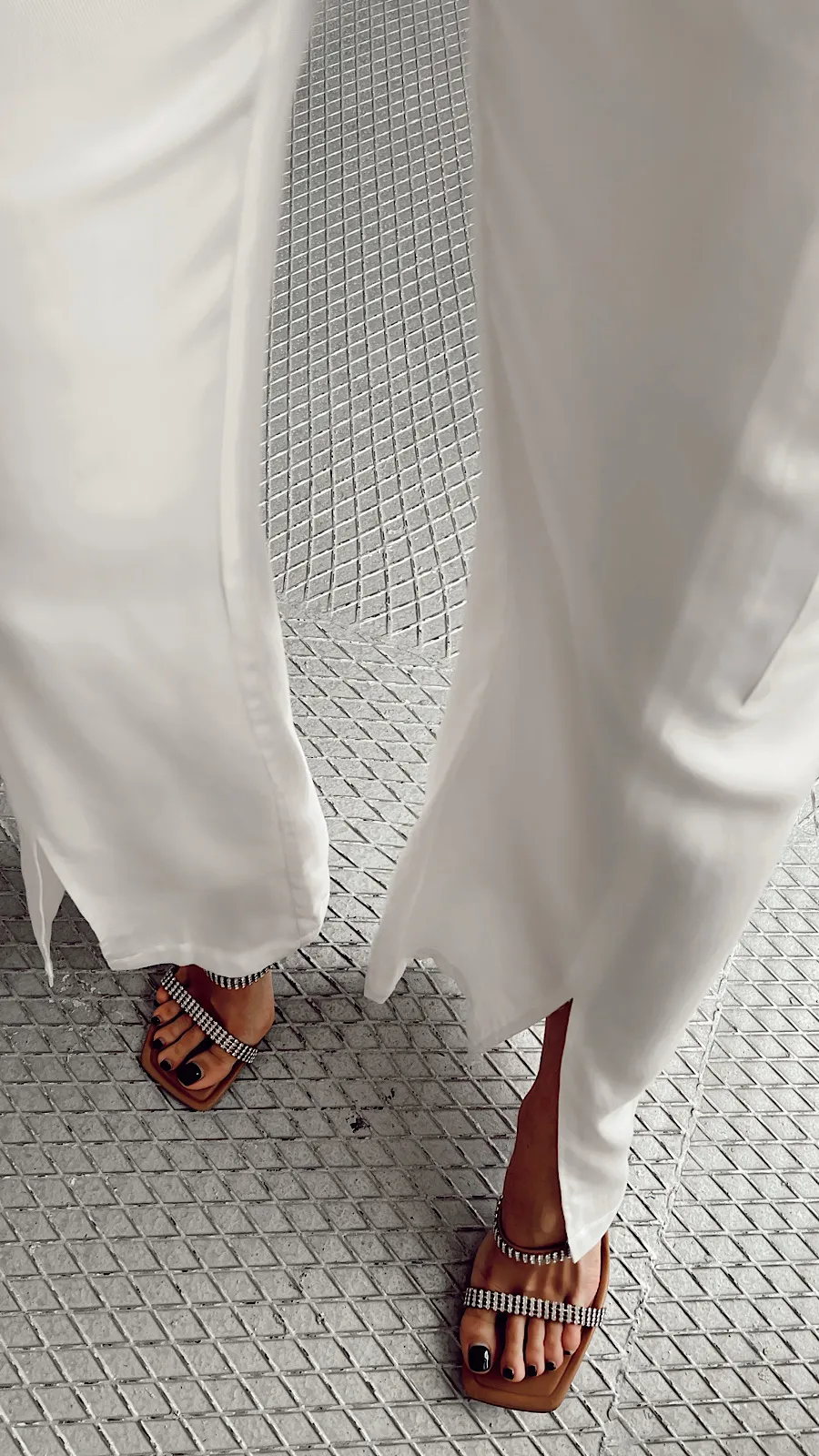 Pantalón Cargo Blanco Luxury(Se Vende En Conjunto)