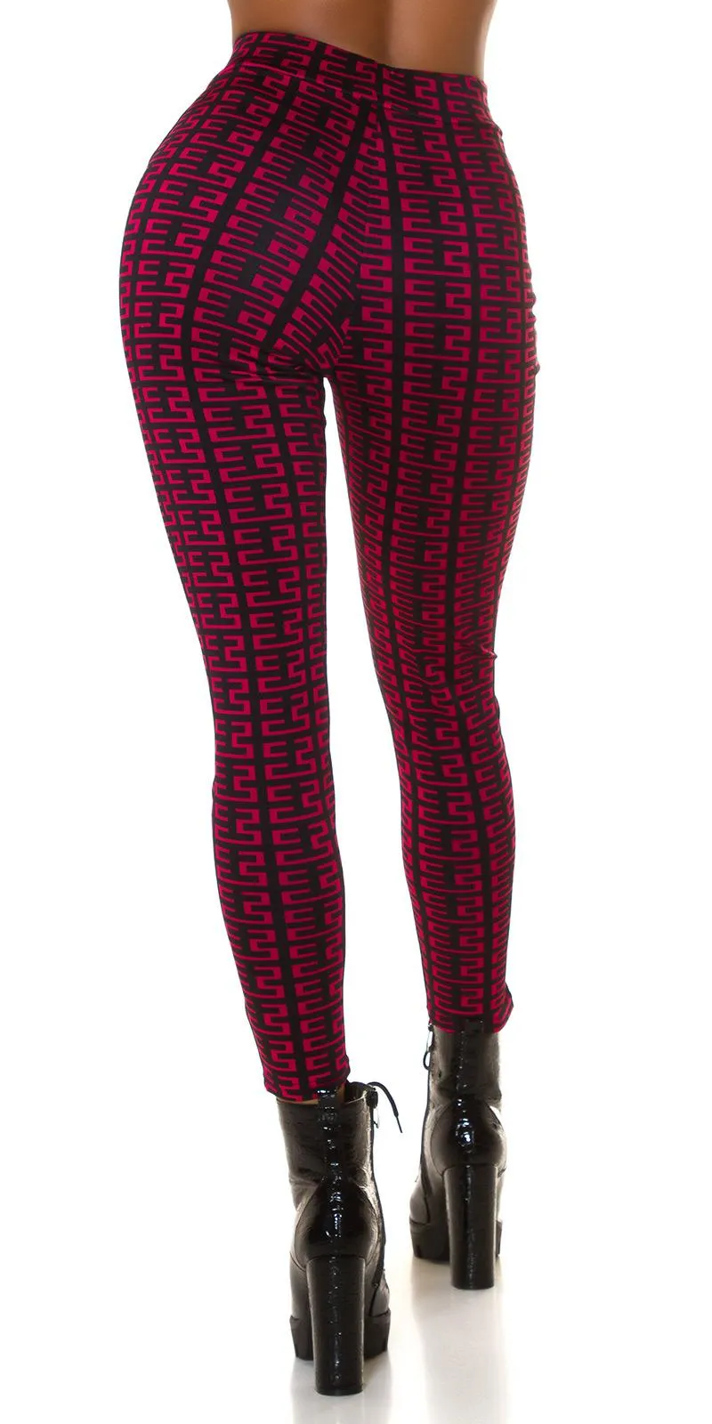 Pantalón de Cintura Alta Rosa