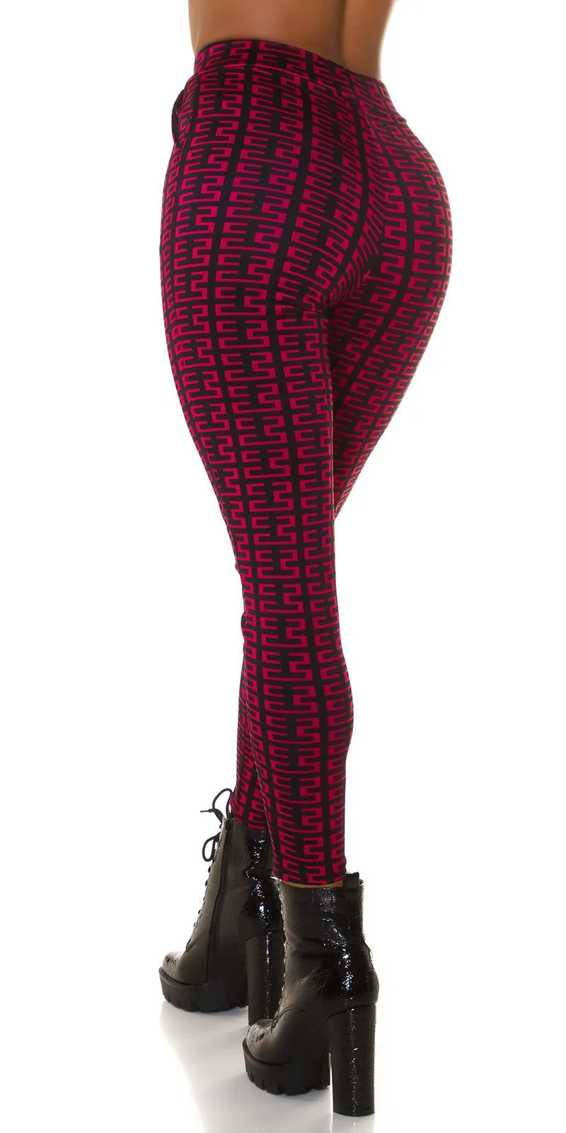Pantalón de Cintura Alta Rosa