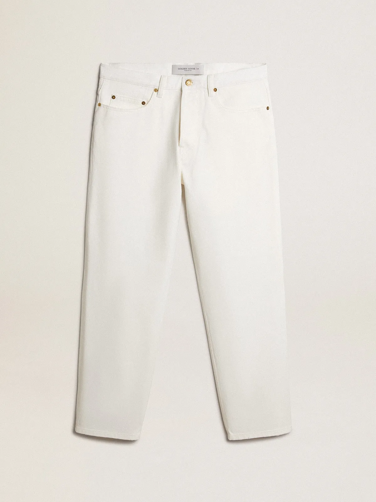Pantalón de denim blanco de hombre
