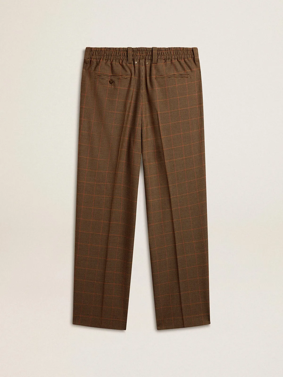 Pantalón de hombre de pata de gallo tricolor