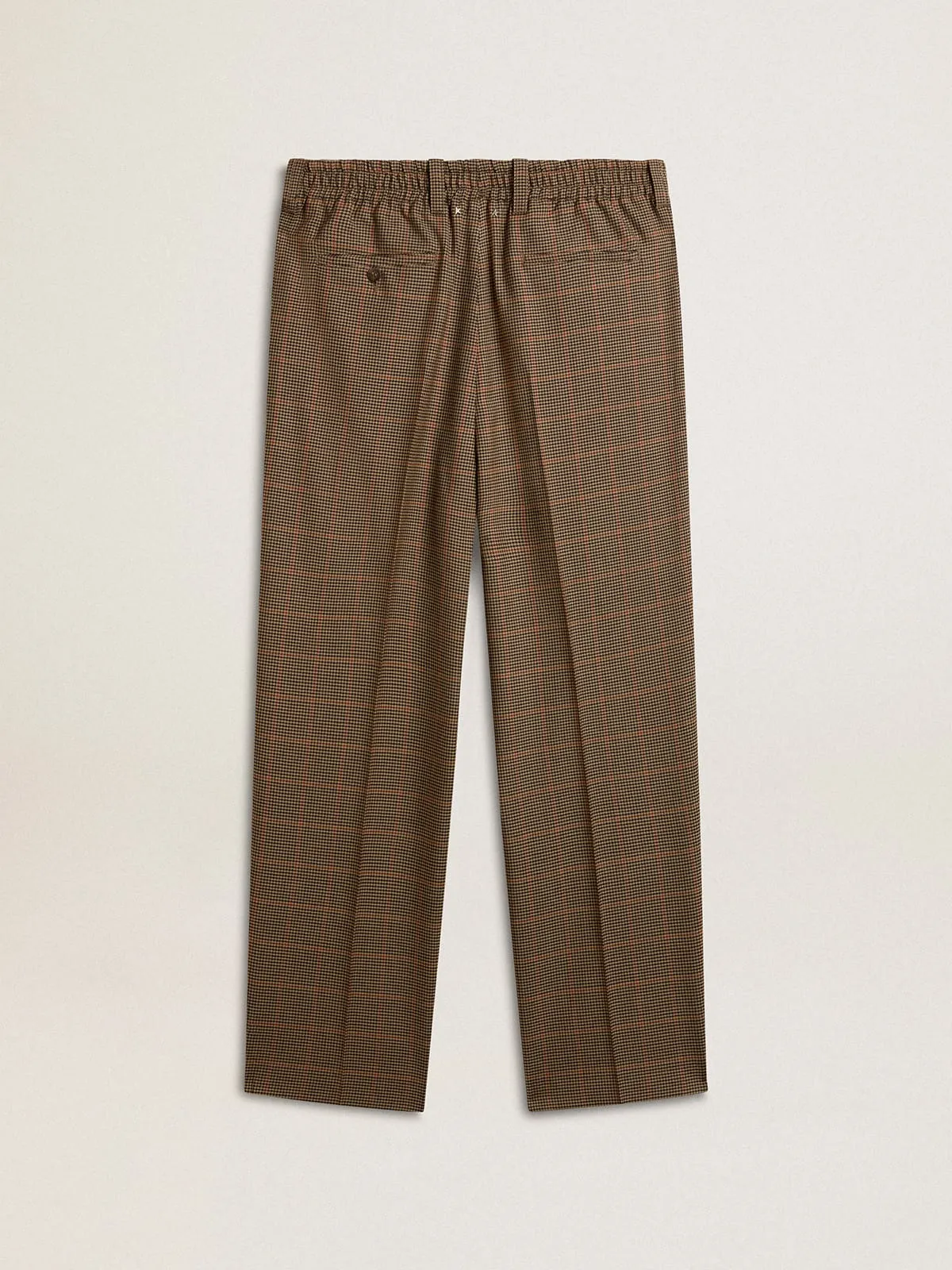 Pantalón de hombre de pata de gallo tricolor