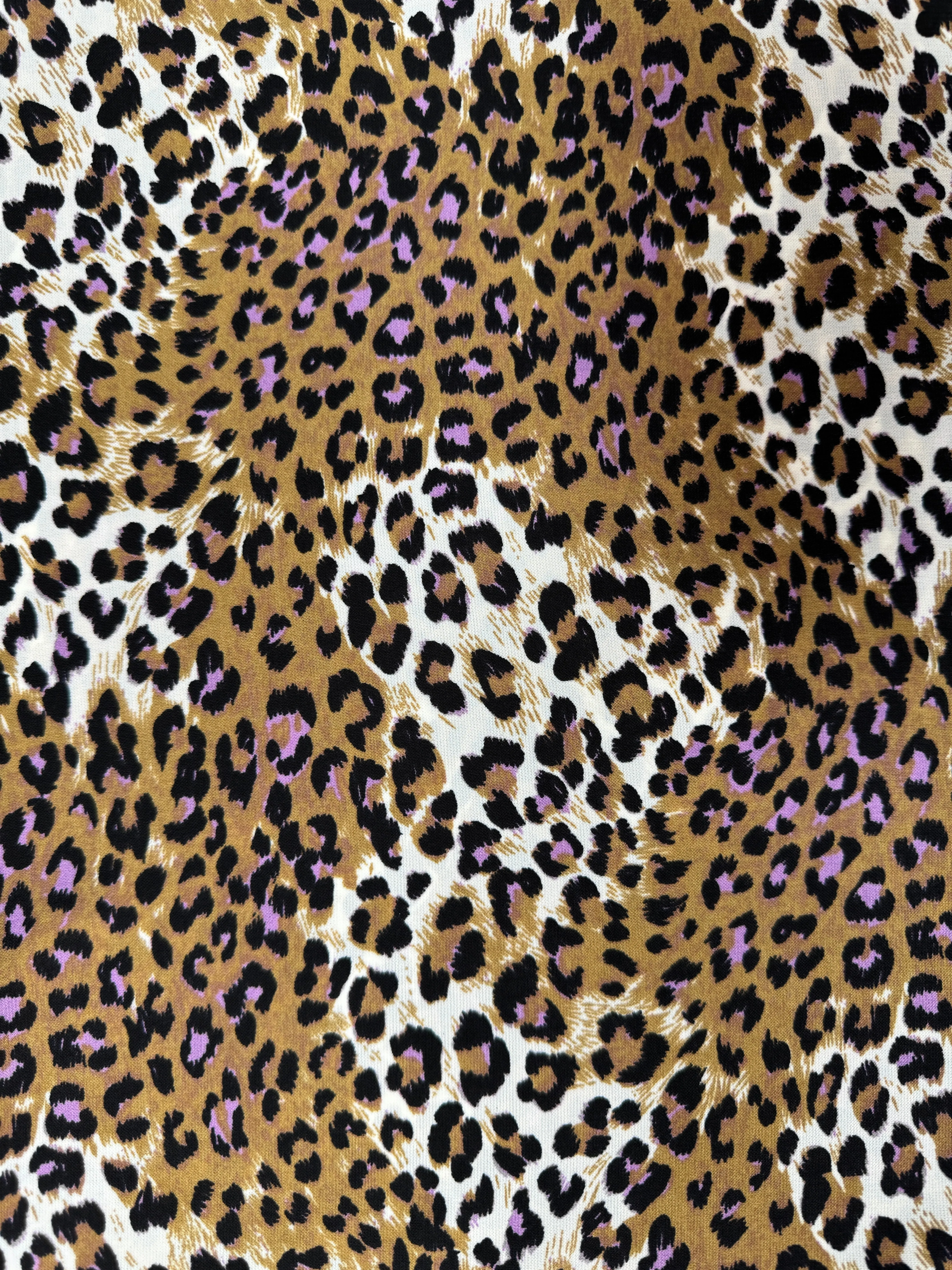 Pantalón Wide Leg  Animal Print camel y lila