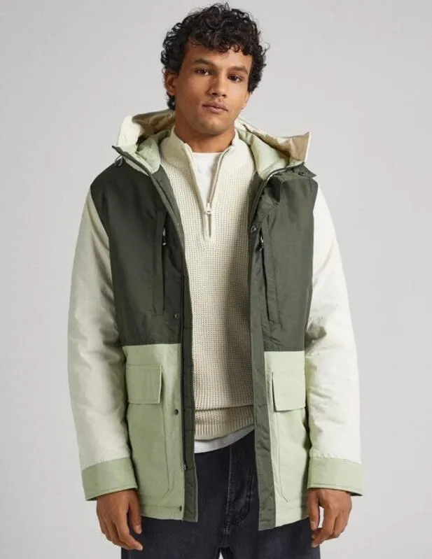 Parka Pepe Jeans Brandon Verde Oliva para Hombres