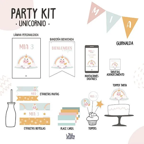 PARTY KIT UNICORNIO