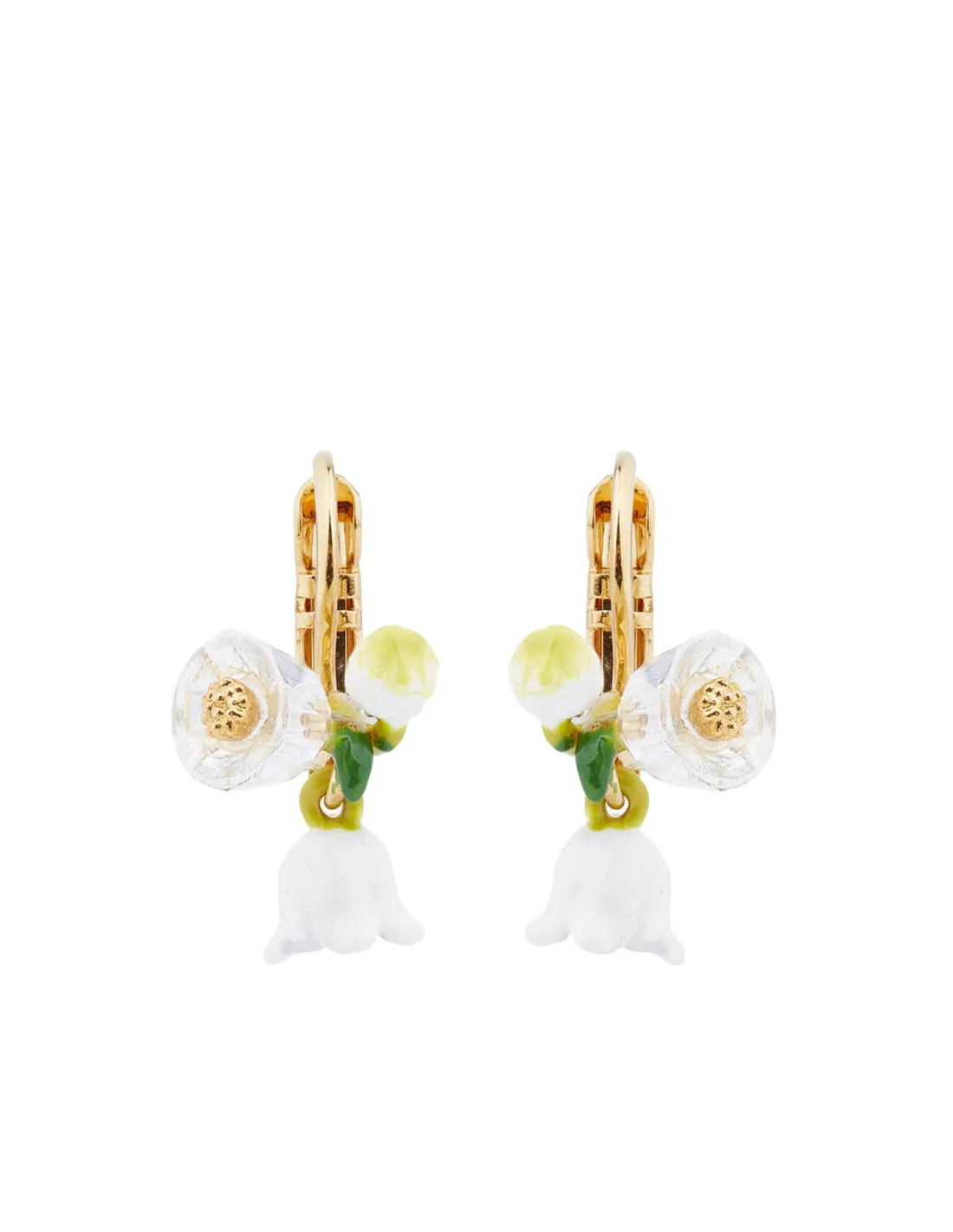 Pendientes ramas de lirios de los valles