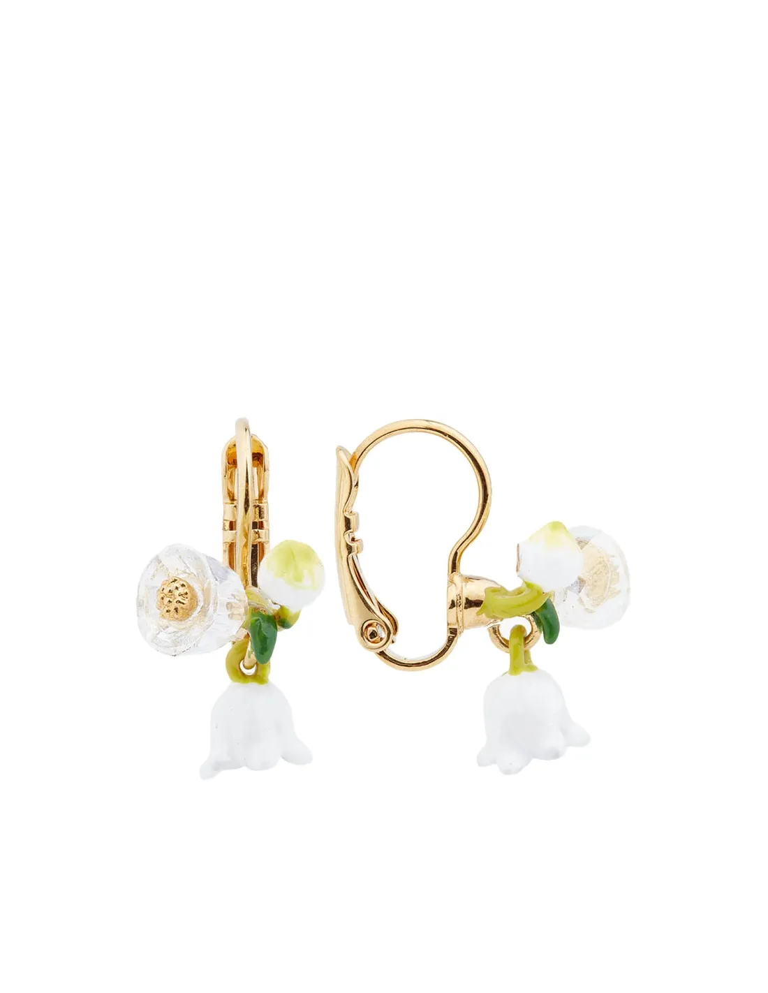 Pendientes ramas de lirios de los valles