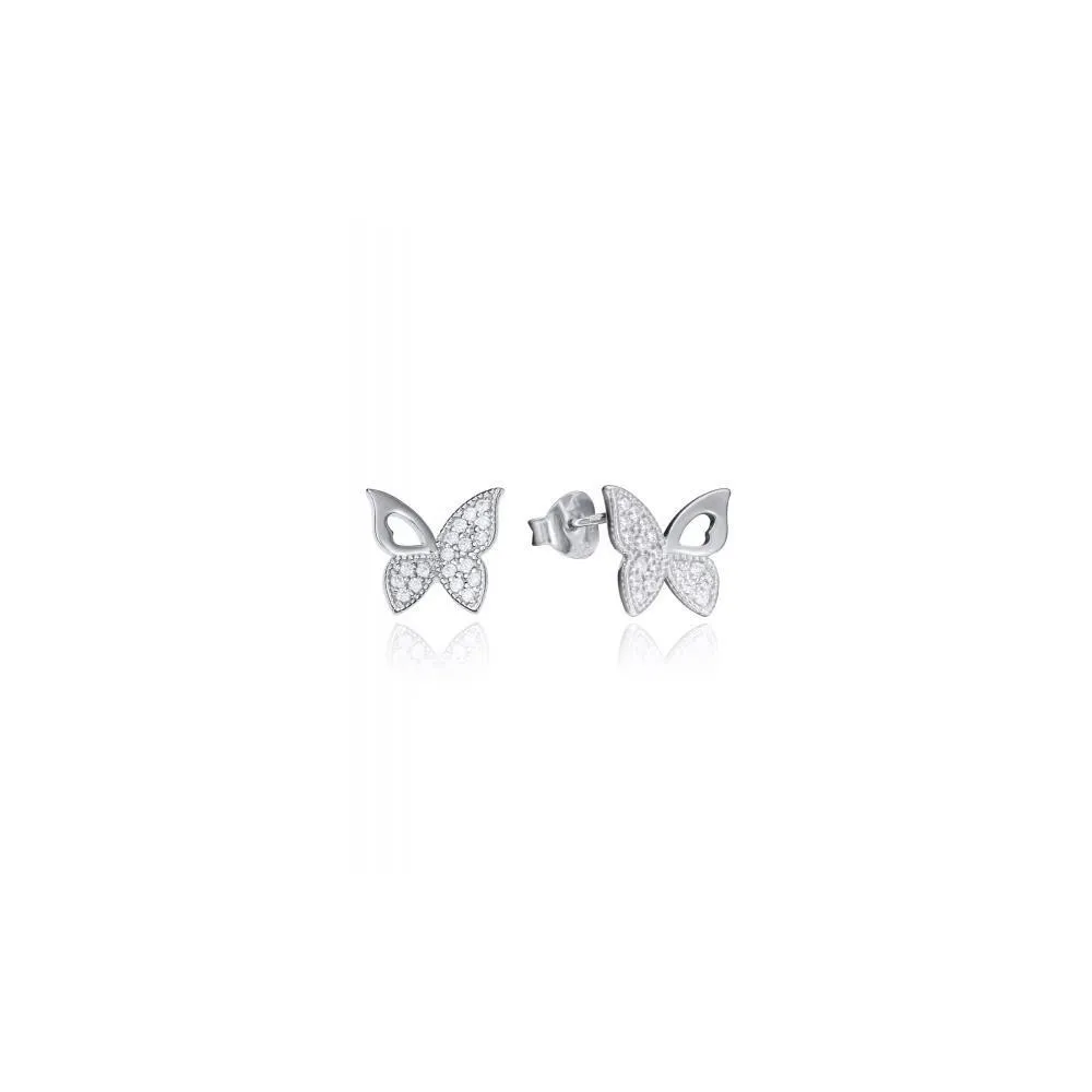 Pendientes Viceroy Jewels de palta de ley Mariposa con circonitas
