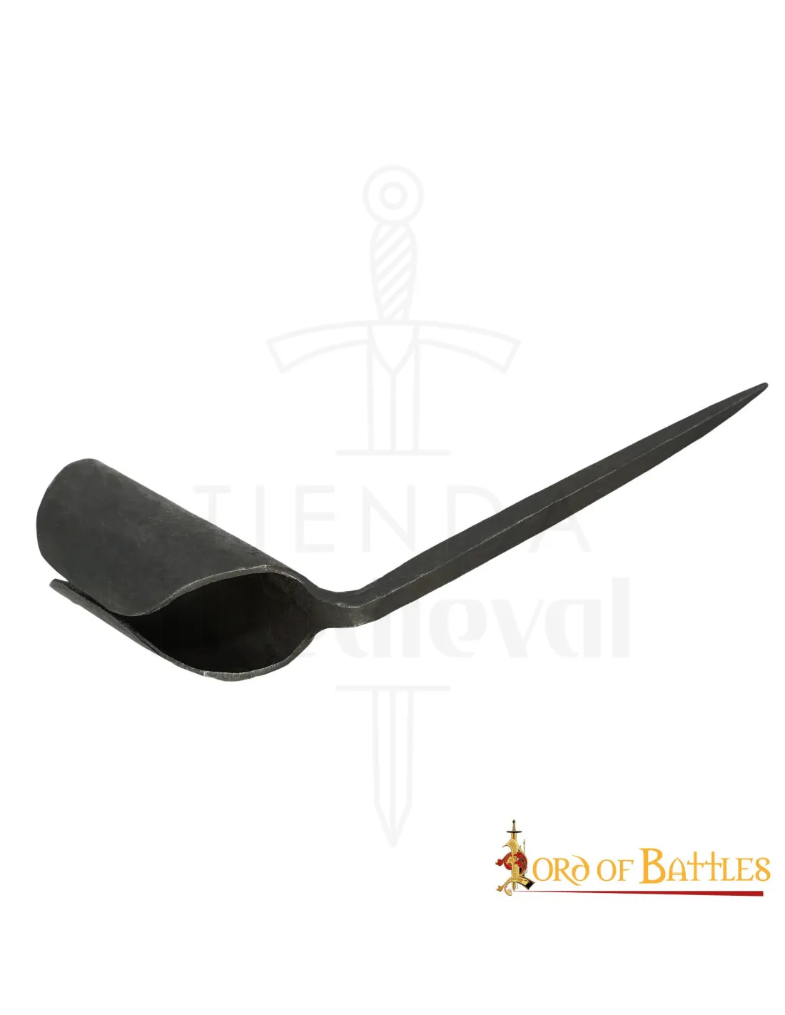 Portavelas medieval en hierro forjado a mano
