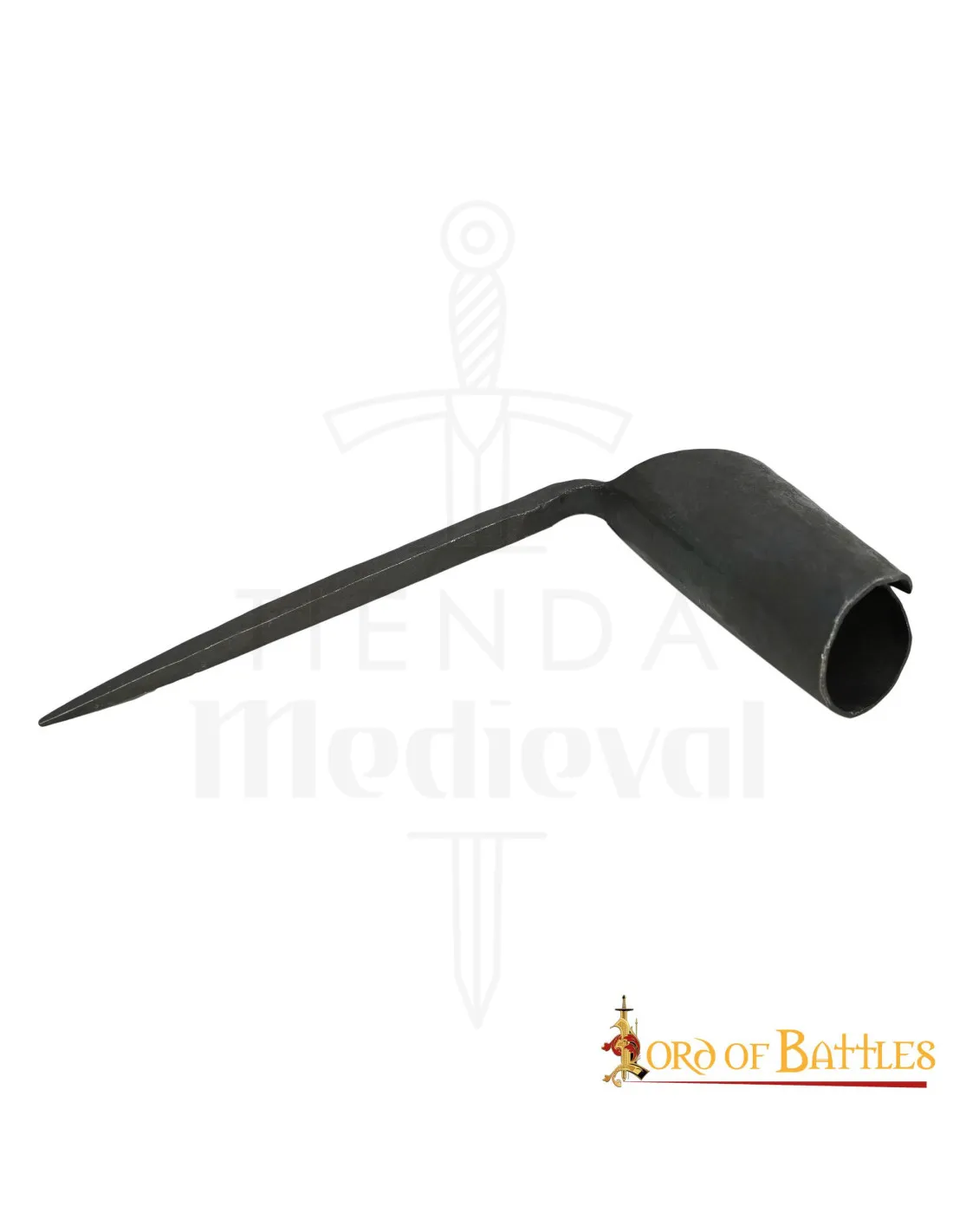 Portavelas medieval en hierro forjado a mano