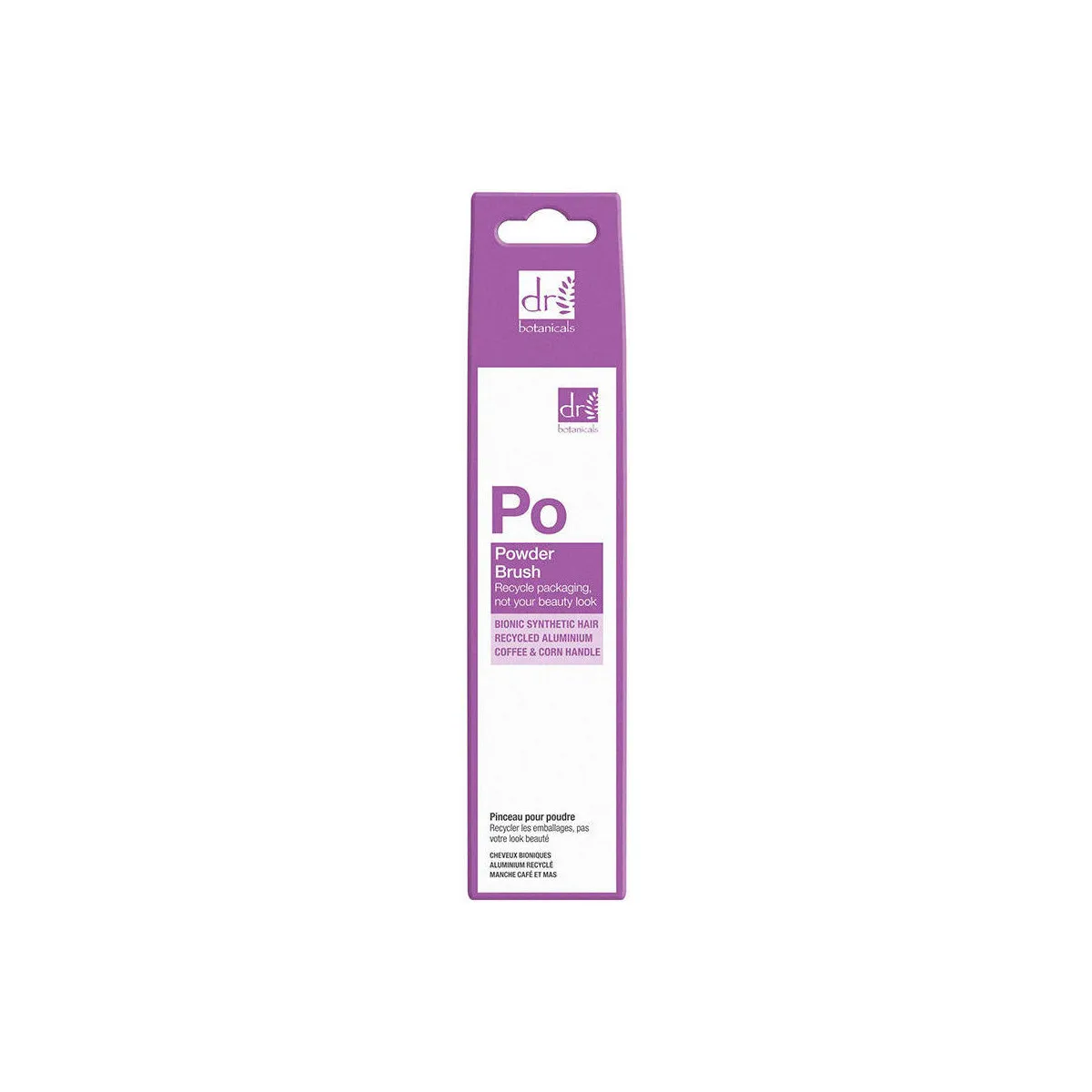 Powder Brush Bionic Synthetic Hair Recycled Aluminium Coffe & C
