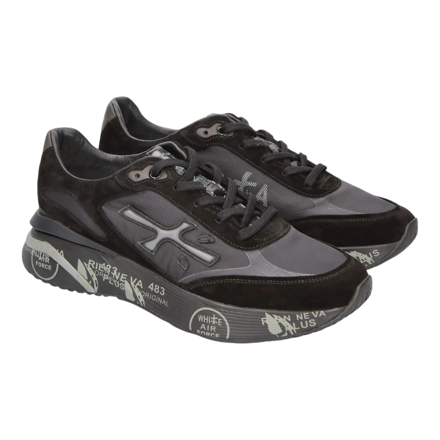 Premiata Moe Run Black 6445