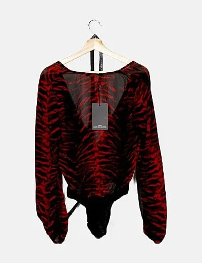 Prettylittlething Body bicolor semitransparente