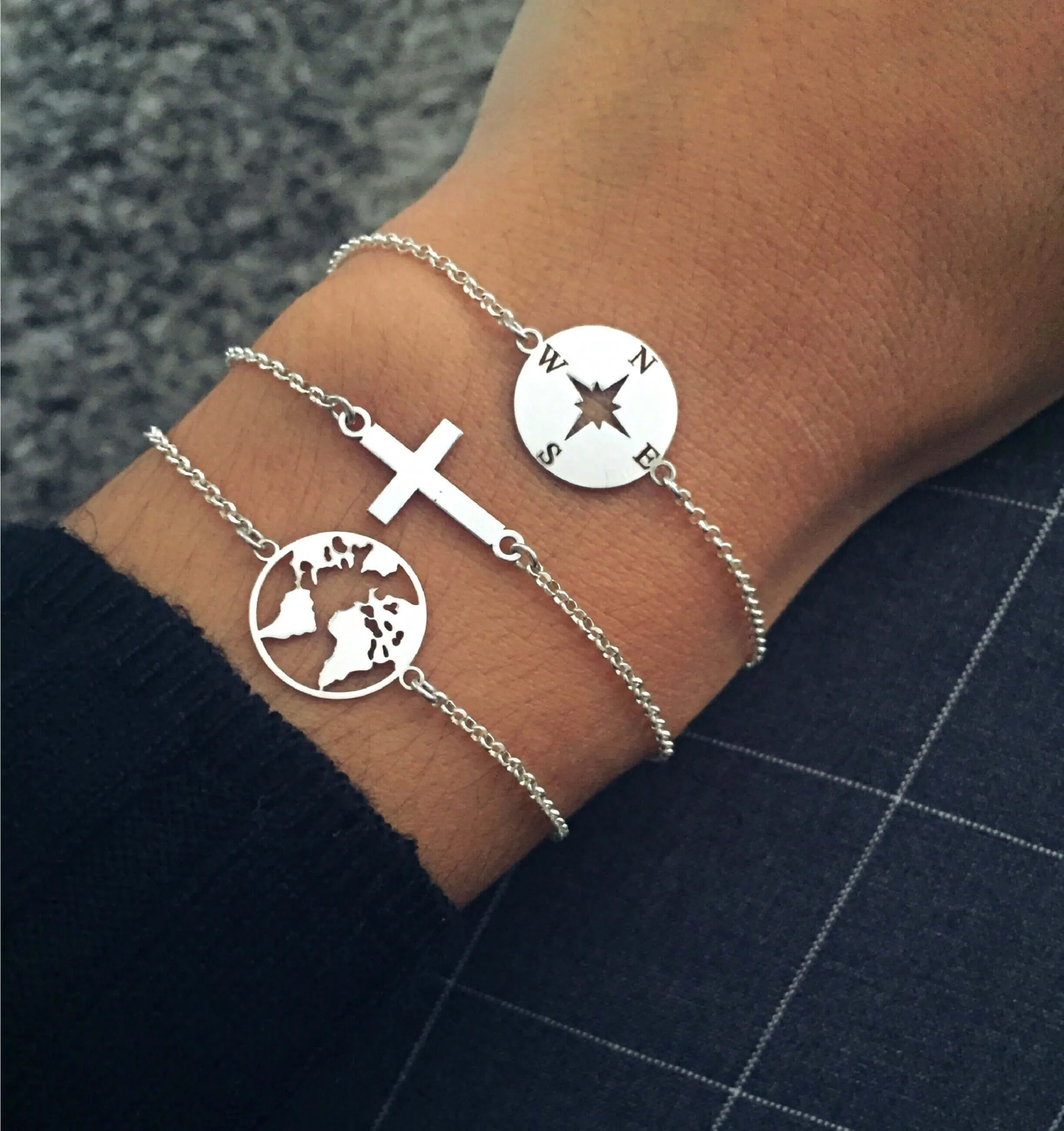 Pulsera Rosa de los Vientos