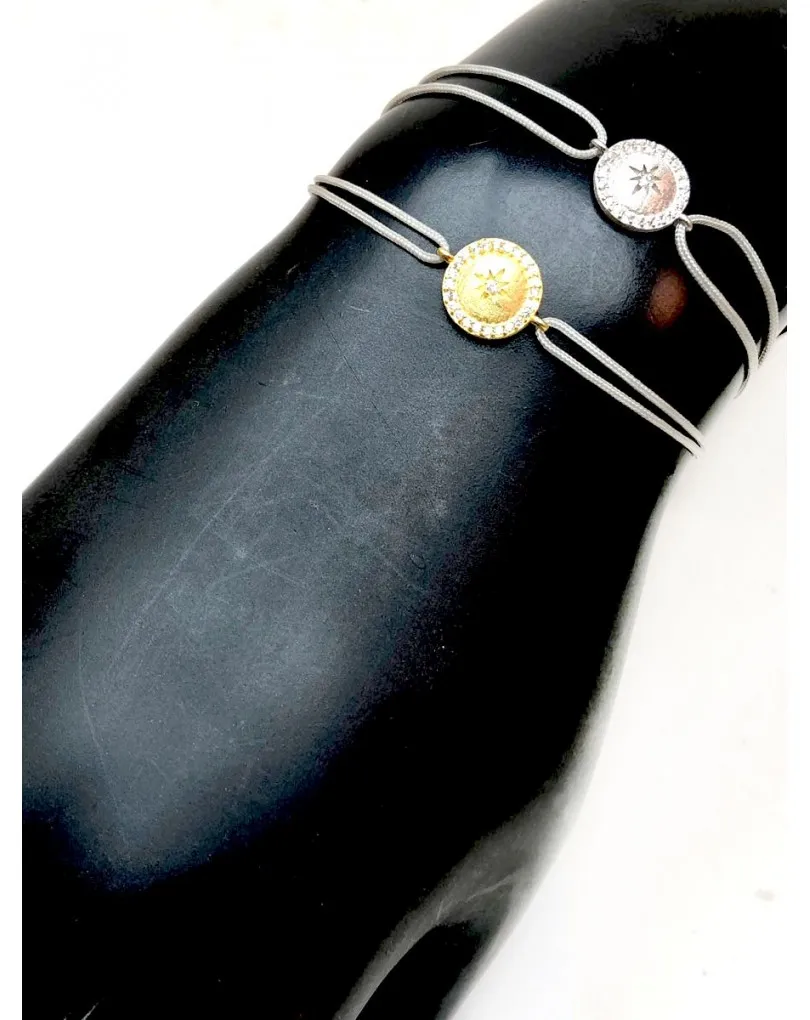 PULSERAS DE PLATA DE MUJER CON MEDALLA BISTUTERIA DE MODA