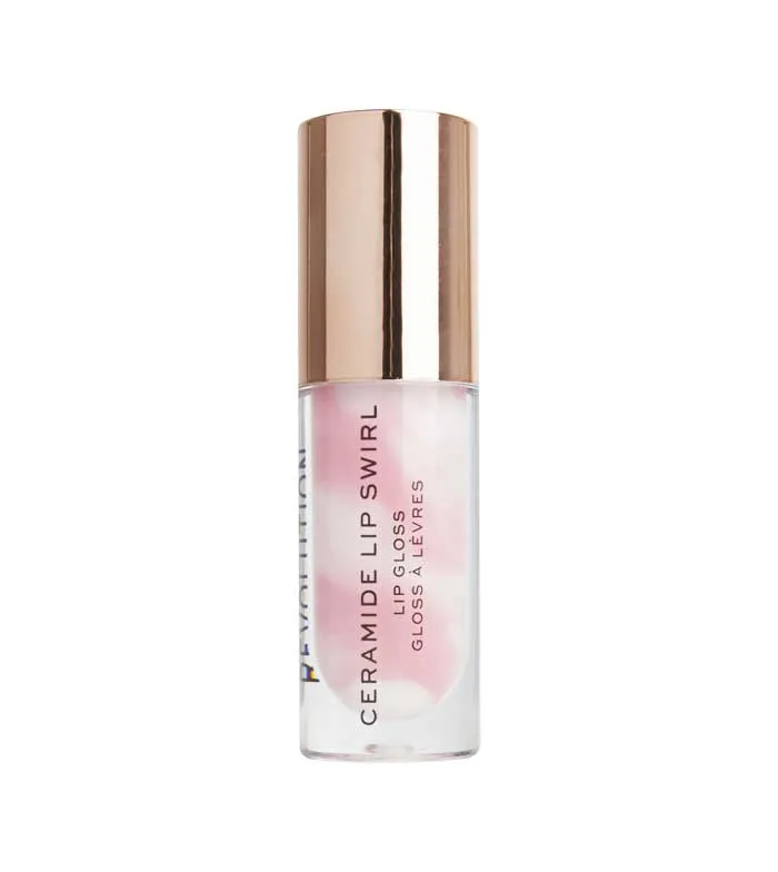 REVOLUTION  BRILLO DE LABIOS CERAMIDE LIP SWIRL  PURE GLOSS CLEAR