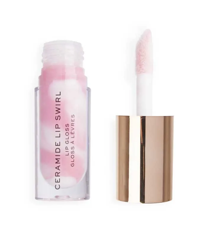 REVOLUTION  BRILLO DE LABIOS CERAMIDE LIP SWIRL  PURE GLOSS CLEAR