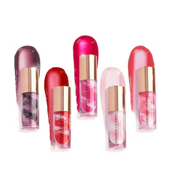 REVOLUTION  BRILLO DE LABIOS CERAMIDE LIP SWIRL  PURE GLOSS CLEAR